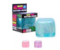 Needoh Ice Cube Glitter and Glow Squishy 100% Authentic Colour may vary