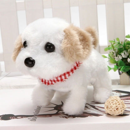 Electronic Plush Toys Puppy Interactive Big Head Dog Brown