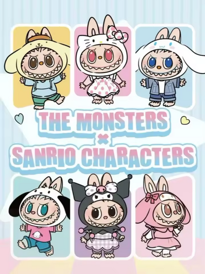 Labubu Hello Kitty Sanrio Characters Sealed Case 6 Blind Box