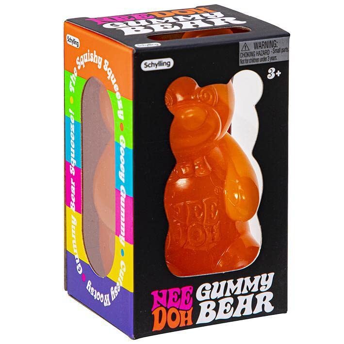 Schylling Needoh Gummy Bear Toy with Jelly-Like Filling, 100% authentic Color may vary