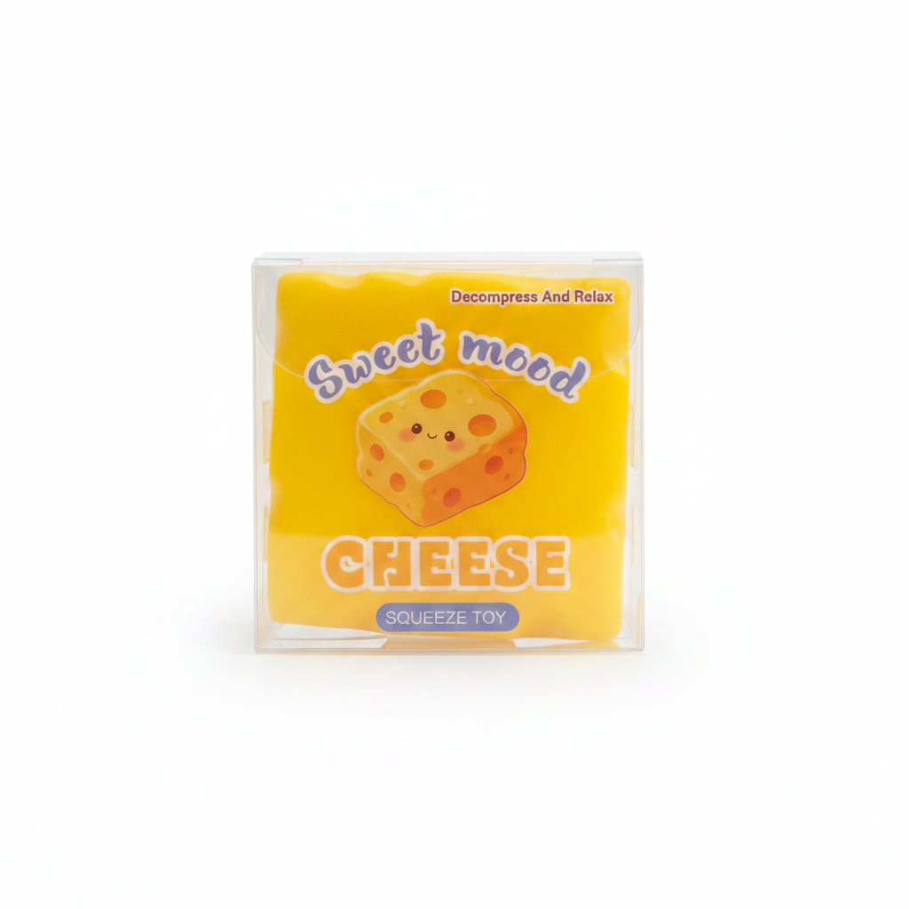 Sweet Mood Cheese Squeeze Toy - Clean Product Image