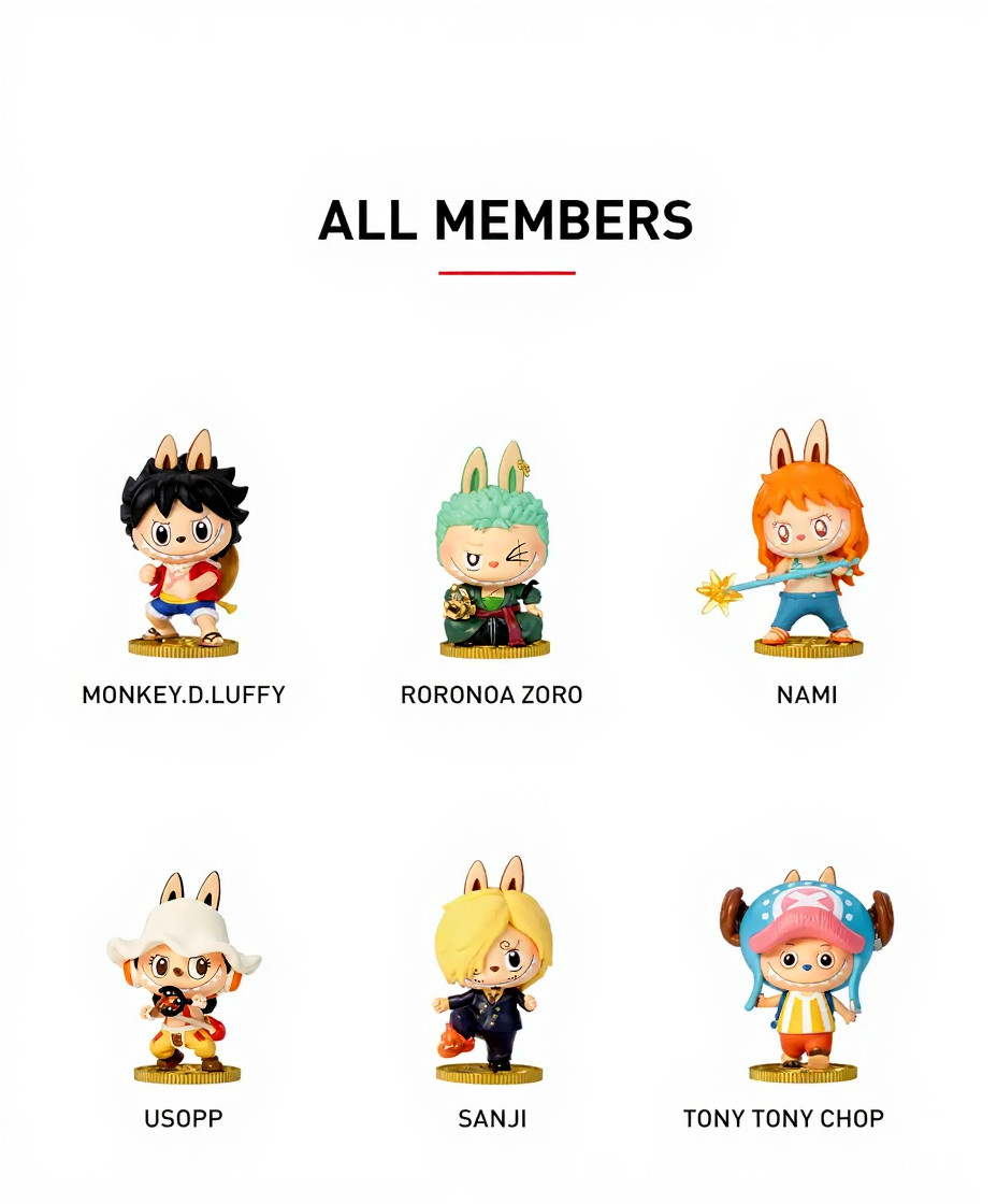 Labubu POP MART - THE MONSTERS × One Piece Figure Blind Box